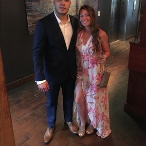 Floral maxi dress romper